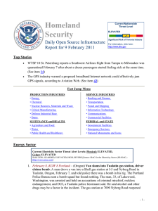 Homeland Security Daily Open Source Infrastructure Report for 9 February 2011