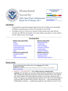 Homeland Security Daily Open Source Infrastructure Report for 8 February 2011