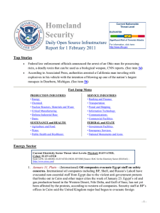 Homeland Security Daily Open Source Infrastructure Report for 1 February 2011