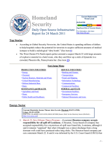 Homeland Security Daily Open Source Infrastructure Report for 24 March 2011