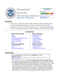 Homeland Security Daily Open Source Infrastructure Report for 17 March 2011