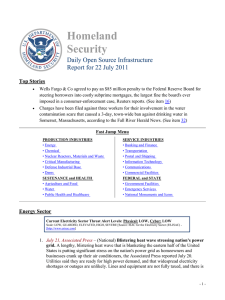 Homeland Security Daily Open Source Infrastructure Report for 22 July 2011