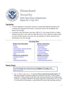 Homeland Security Daily Open Source Infrastructure Report for 15 July 2011