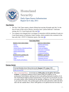 Homeland Security Daily Open Source Infrastructure Report for 6 July 2011