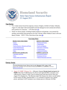 Homeland Security Daily Open Source Infrastructure Report 22 August 2011 Top Stories