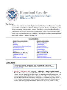 Homeland Security Daily Open Source Infrastructure Report 10 November 2011 Top Stories