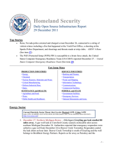 Homeland Security Daily Open Source Infrastructure Report 29 December 2011 Top Stories