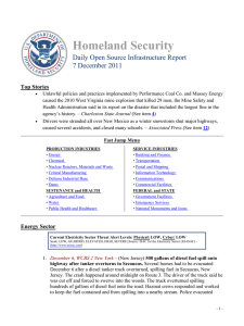 Homeland Security Daily Open Source Infrastructure Report 7 December 2011 Top Stories