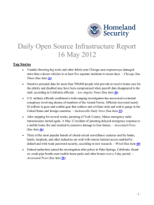 Daily Open Source Infrastructure Report 16 May 2012 Top Stories