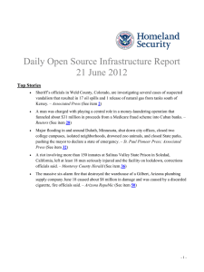 Daily Open Source Infrastructure Report 21 June 2012 Top Stories