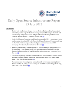 Daily Open Source Infrastructure Report 23 July 2012 Top Stories