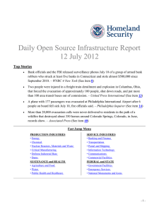 Daily Open Source Infrastructure Report 12 July 2012 Top Stories