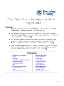 Daily Open Source Infrastructure Report 1 August 2012 Top Stories