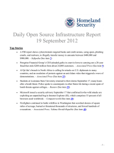 Daily Open Source Infrastructure Report 19 September 2012 Top Stories