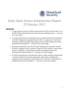 Daily Open Source Infrastructure Report 25 October 2012 Top Stories