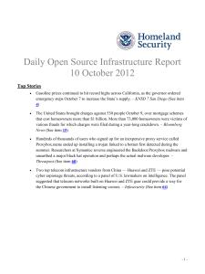 Daily Open Source Infrastructure Report 10 October 2012 Top Stories