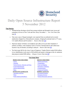 Daily Open Source Infrastructure Report 5 November 2012 Top Stories