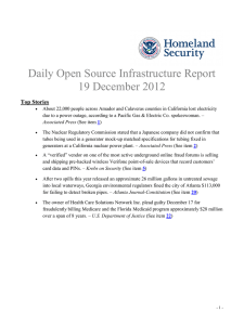 Daily Open Source Infrastructure Report 19 December 2012 Top Stories