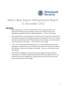 Daily Open Source Infrastructure Report 12 December 2012 Top Stories
