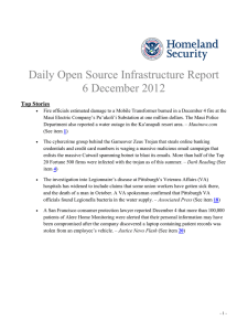Daily Open Source Infrastructure Report 6 December 2012 Top Stories