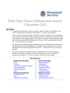 Daily Open Source Infrastructure Report 3 December 2012 Top Stories