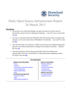 Daily Open Source Infrastructure Report 26 March 2013 Top Stories