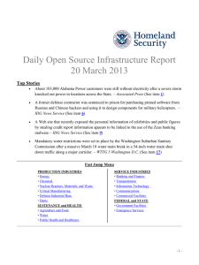 Daily Open Source Infrastructure Report 20 March 2013 Top Stories