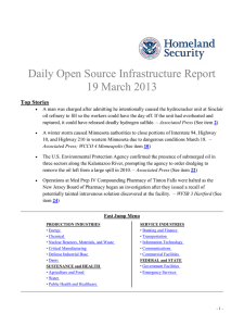 Daily Open Source Infrastructure Report 19 March 2013 Top Stories
