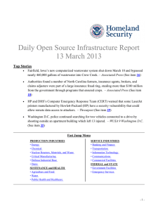 Daily Open Source Infrastructure Report 13 March 2013 Top Stories