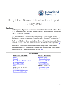 Daily Open Source Infrastructure Report 10 May 2013 Top Stories