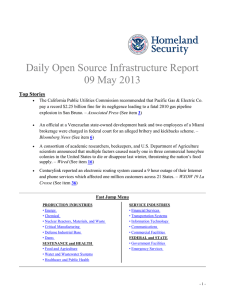 Daily Open Source Infrastructure Report 09 May 2013 Top Stories