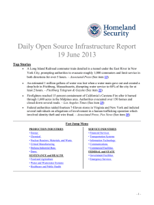 Daily Open Source Infrastructure Report 19 June 2013 Top Stories