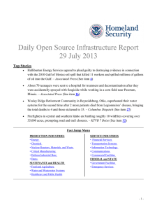 Daily Open Source Infrastructure Report 29 July 2013 Top Stories