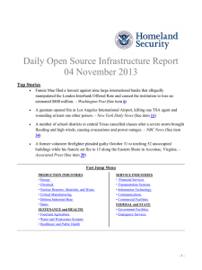 Daily Open Source Infrastructure Report 04 November 2013 Top Stories