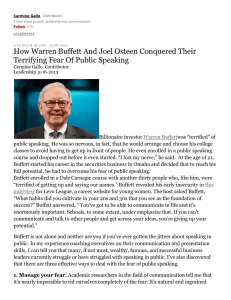 How Warren Buffett And Joel Osteen Conquered Their