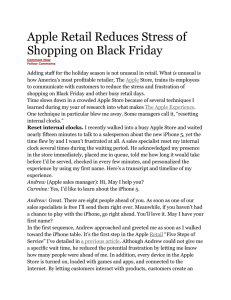 Apple Retail Reduces Stress of Shopping on Black Friday