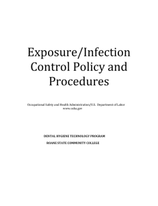 Exposure/Infection Control Policy and Procedures