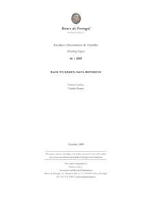 Estudos e Documentos de Trabalho Working Papers 26 | 2009