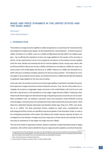 WAGE AND PRICE DYNAMICS IN THE UNITED STATES AND 1. INTRODUCTION