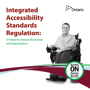 Integrated Accessibility Standards Regulation: