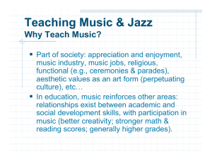 Teaching Music &amp; Jazz  Why Teach Music?  