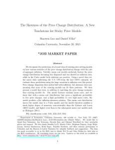 The Skewness of the Price Change Distribution: A New