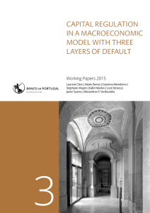 CAPITAL REGULATION IN A MACROECONOMIC MODEL WITH THREE LAYERS OF DEFAULT