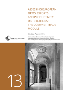 ASSESSING EUROPEAN FIRMS’ EXPORTS AND PRODUCTIVITY DISTRIBUTIONS: