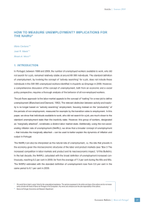 HOW TO MEASURE UNEMPLOYMENT? IMPLICATIONS FOR THE NAIRU* 1. INTRODUCTION