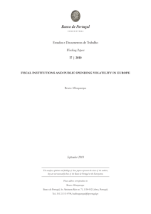 Estudos e Documentos de Trabalho Working Papers 17 | 2010