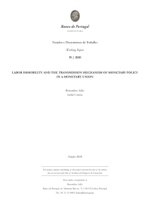 Estudos e Documentos de Trabalho Working Papers 19 | 2010