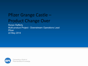 Pfizer Grange Castle – Product Change Over Ronan Rafferty