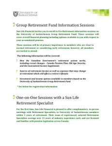Group Retirement Fund Information Sessions