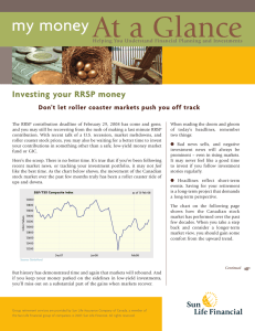 At a Glance my money Investing your RRSP money